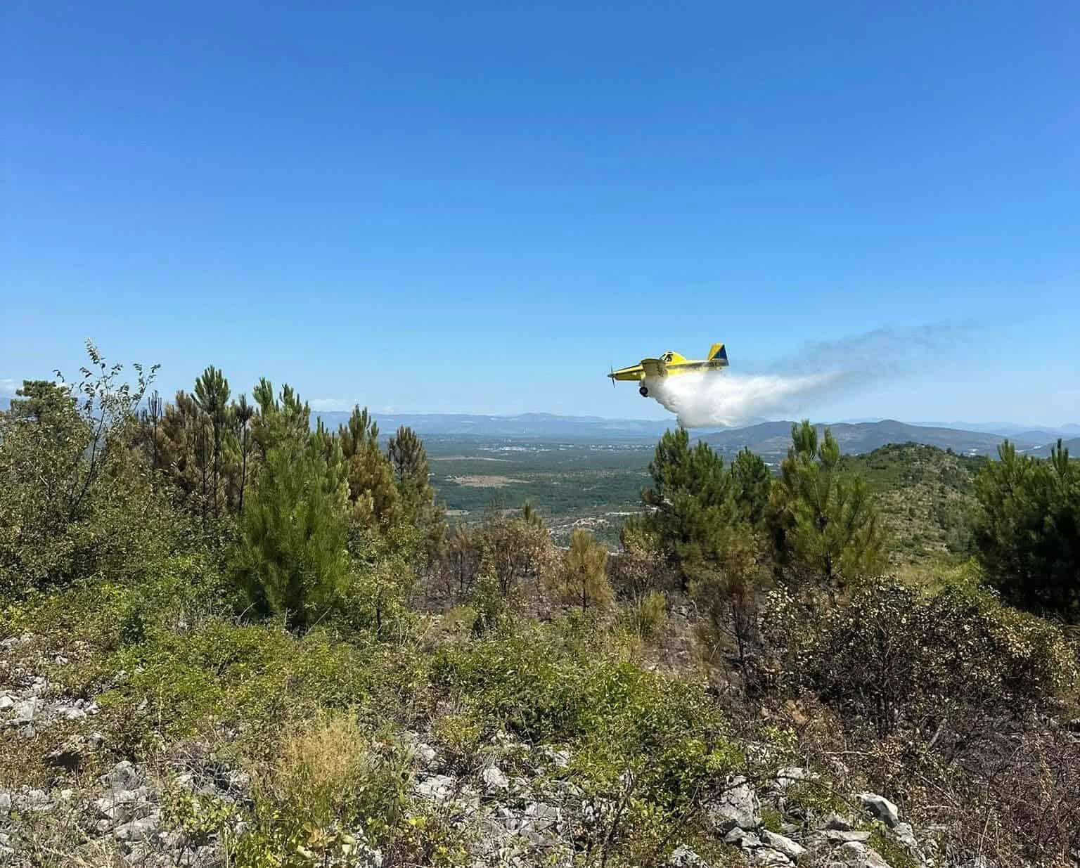 AIR TRACTOR pomaže u gašenju požara u Radišićima